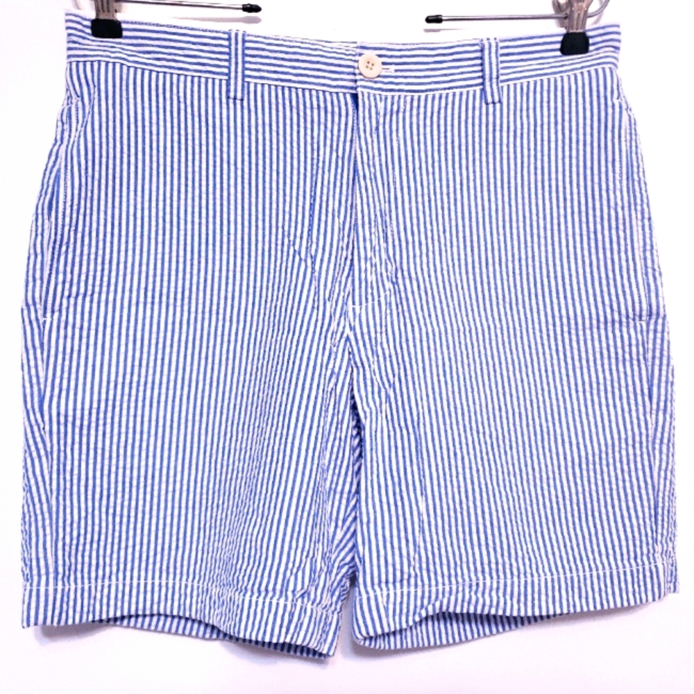 Vineyard Vines Mens 30 Seersucker Breaker Shorts